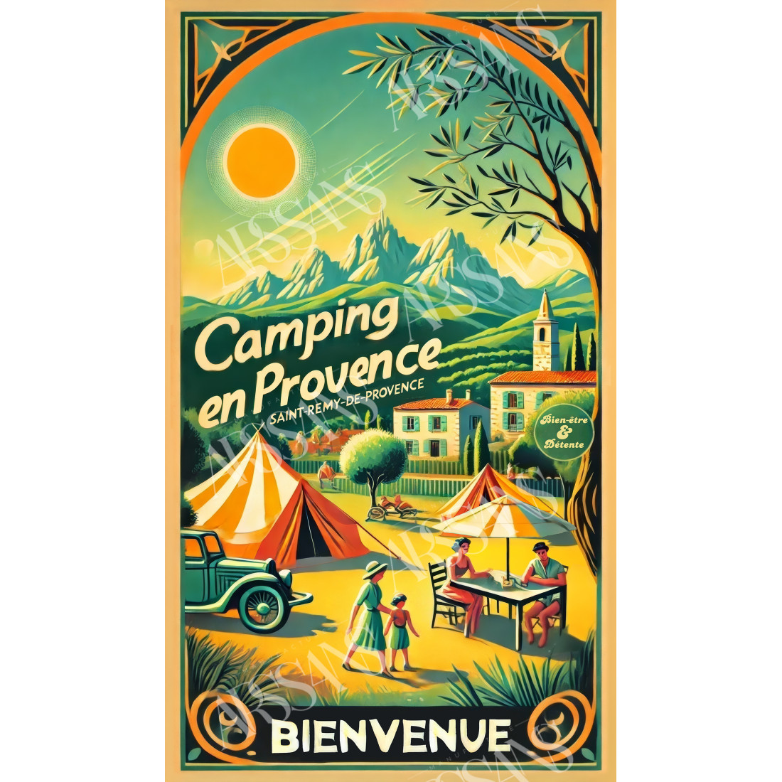 Flucht in die Provence: Camping am Fuße der Alpilles