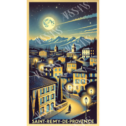 Saint-Rémy-de-Provence: Moonlight over the Old Town