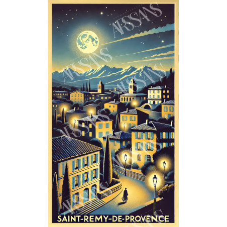 Saint-Rémy-de-Provence: Moonlight over the Old Town