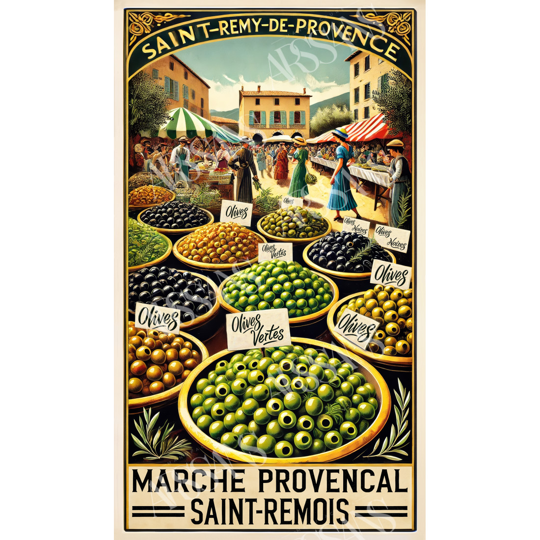 Mercado Provenzal: Las Aceitunas de Saint-Rémy